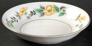 Regal (Japan) Loraine Fruit/Dessert (Sauce) Bowl, Fine China Dinnerware   Yellow