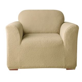 Sure Fit Stretch Elizabeth Chair Slipcover   Khaki