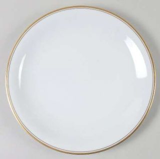 Noritake Bradford Dinner Plate, Fine China Dinnerware   Gold Inner Ring,Coupe,Sm