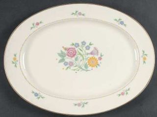 Community Lady Hamilton 14 Oval Serving Platter, Fine China Dinnerware   Multic