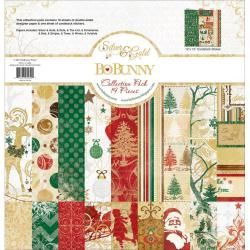 Silver and Gold Collection Pack 12 X12  18 Double sided Papers + Sticker Sheet