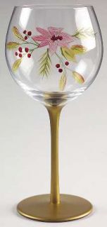 Pfaltzgraff Garland Spruce Glassware Wine, Fine China Dinnerware   Poinsettia,Be