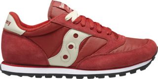 Mens Saucony Jazz Low Pro   Red/Tan Originals