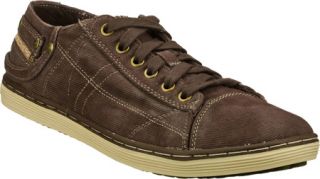 Mens Skechers Relaxed Fit Sorino Berg   Brown Canvas Shoes