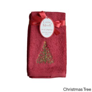 Embroidered Holiday Tip Towels (set Of 4)