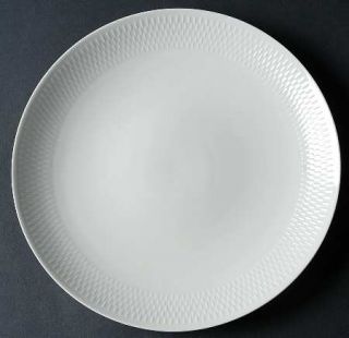 Royal Copenhagen Wheat Dinner Plate, Fine China Dinnerware   All White, Embossed