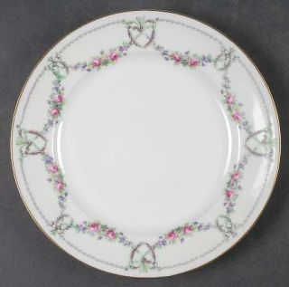 Chateau Rose Garland Salad Plate, Fine China Dinnerware   Pink & Lavender Floral