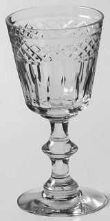 Duncan & Miller Sun Ray Wine Glass   5322,Criss Cross&Vertical Cut
