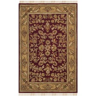 Safavieh Hand made Heritage Red/ Gold Wool Rug (3 X 5)