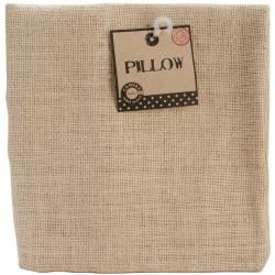 Burlap Pillow Square 18 X18  Natural
