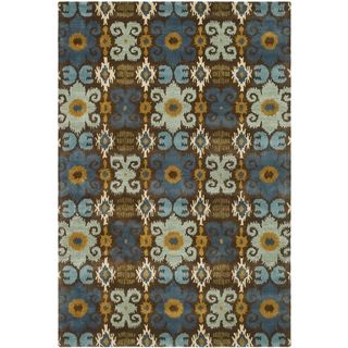 Safavieh Handmade Soho Brown/ Blue Wool Rug (83 X 11)