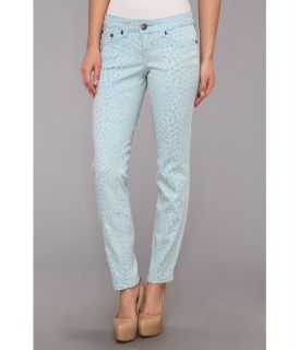 Request Juniors Faded Reptile Print Pants in Lake Blue Womens Jeans (Blue)