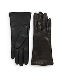 Two Tone Leather Cashmere Lined Gloves