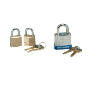 Master Lock 120 T Twin Brass Three Pin Tumbler Locks
