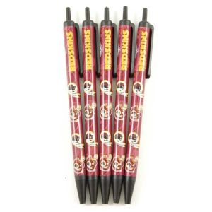 Washington Redskins 5pack Click Pens