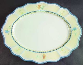 Lenox China Provencal Blossom 16 Oval Serving Platter, Fine China Dinnerware  