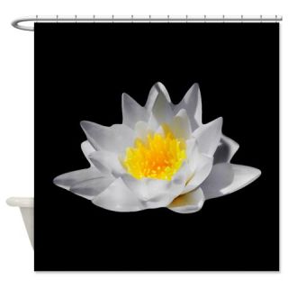  Lotus Flower (Black Background) Shower Curtain  Use code FREECART at Checkout