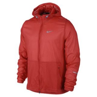 Nike Printed Hurricane Mens Running Jacket   Light Crimson