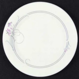 Royal Doulton Allegro Micro Dinner Plate, Fine China Dinnerware   Pink/Lavender/
