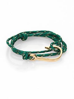 Miansai Hook Rope Wrap Bracelet   Hunter Green