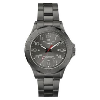 Timex Mens Stainless Steel Bracelet and Case Watch with Grey Dial   Grey