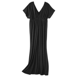 Merona Womens Knit Kimono Maxi Dress   Black   L