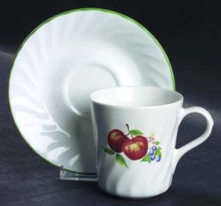 Corning Chutney Mug/Cup & Saucer Set, Fine China Dinnerware   Corelle,Fruit Bord