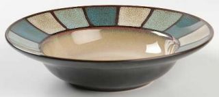Pfaltzgraff Sanibel Soup/Cereal Bowl, Fine China Dinnerware   Blue,Gray & White
