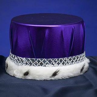 Metallic Purple With Silver Trim Crowns