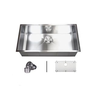 Stainless Steel 32 inch Single Bowl Undermount Zero Radius Kitchen Sink