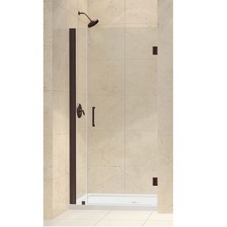 Dreamline Unidoor 35 36 inch Frameless Hinged Shower Door (Tempered glass, aluminum, brassIntended use IndoorTempered glass ANSI certifiedAssembly requiredProduct Warranty Limited 5 (five) year manufacturer warranty Warranty for any hardware in Oil Rubb