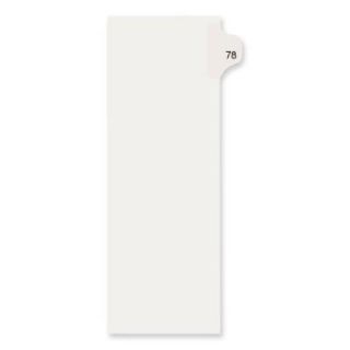 Avery Index Tabs Side Tab Legal Index Divider, Letter  , White (82276)