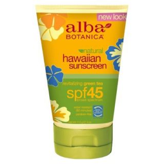 Alba Hawaiian Green Tea Sunscreen SPF 45  4oz