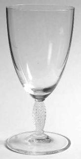 Villeroy & Boch Francesca Water Goblet   Clear, Textured Cut Stem