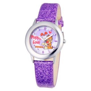 Glitz Garfield Wristwatch   Purple