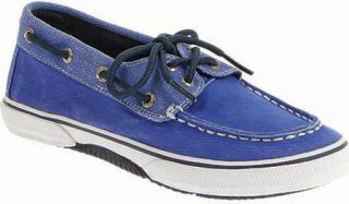 Boys Sperry Top Sider Halyard   Blue Saltwash Canvas Casual Shoes