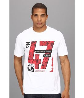 L R G Core Collection Fourty Seven Tee Mens Short Sleeve Pullover (White)