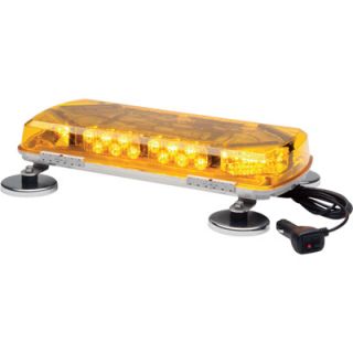 Whelen Century Amber Mini Lightbar with Magnetic Mount   11in., 6 LEDs, Model#