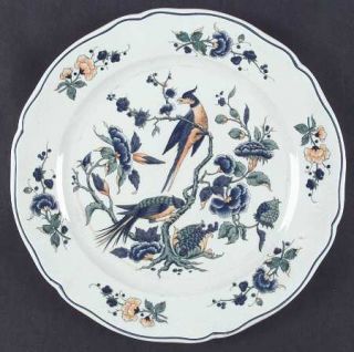 Villeroy & Boch Phoenix Blau (No Paneled Rim) Dinner Plate, Fine China Dinnerwar
