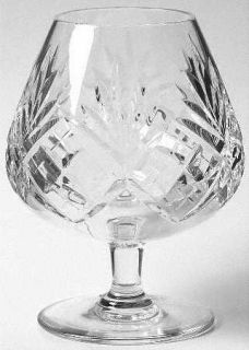 St Louis Chantilly Clear Brandy Glass   Clear,Cross Cuts & Fan Cuts
