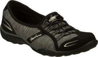 Womens Skechers Relaxed Fit Breathe Easy Good Life   Black Casual Shoes
