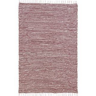 Brown Reversible Chenille Flat Weave 5x8 Rug