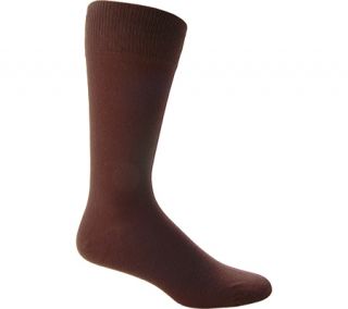 Mens Florsheim Cotton Solid Anklet W7020U3 (3 pairs)   Brown Dress Socks