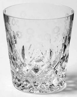 Rogaska Rgs11 Double Old Fashioned   Crisscross,Dot&Floral Cuts,Knob In Stem