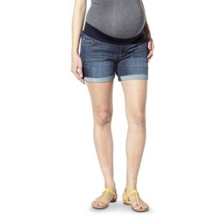 Liz Lange for Target Maternity Under Belly Denim Shorts   Blue XXL
