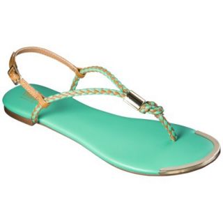 Womens Mossimo Audrey Braided Strap Sandal   Turquoise 9.5