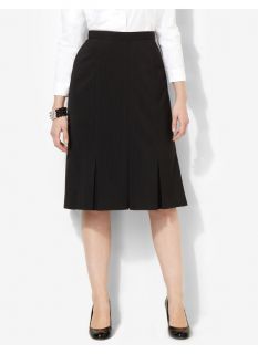 Catherines Plus Size Pindot Pleat Skirt   Womens Size 1X, Black