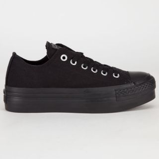 Chuck Taylor All Star Platform Womens Shoes Black/Black In Sizes 9, 6.