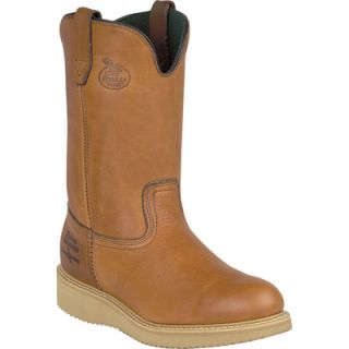 Georgia 10in. Wellington Wedge Steel Toe EH Work Boot   Barracuda Gold, Size 8