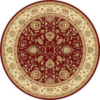 Centennial Red Round Traditional Area Rug (710 Round) (PolypropyleneConstruction method Machine madeLatex YesPile height 0.43 inchStyle TraditionalPrimary color RedSecondary colors Brown, ivory, beige, gold, blue, green, rustPattern AlloverTip We 